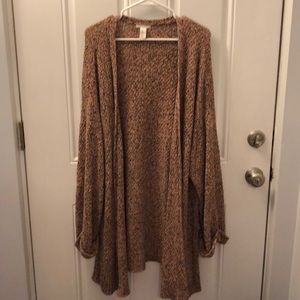 Oversized knit cardigan
